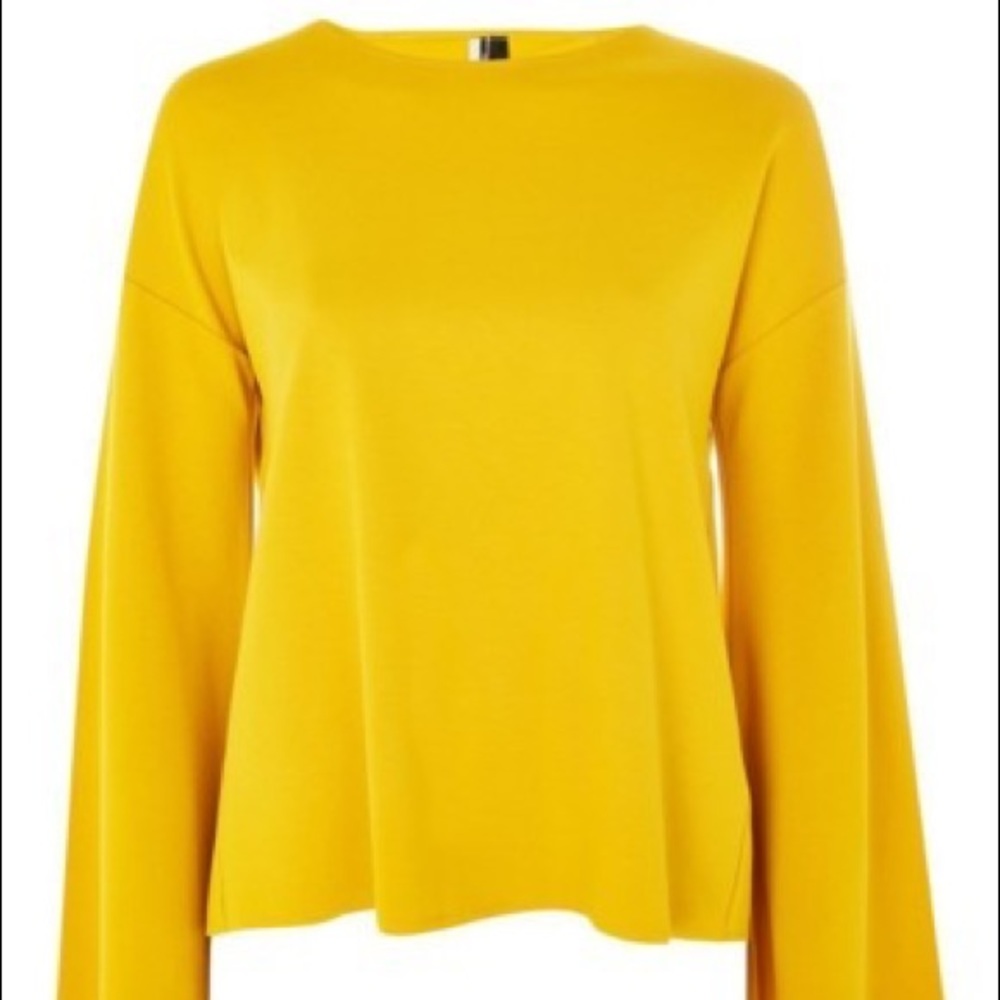 Split Back Bell Sleeve Sweater